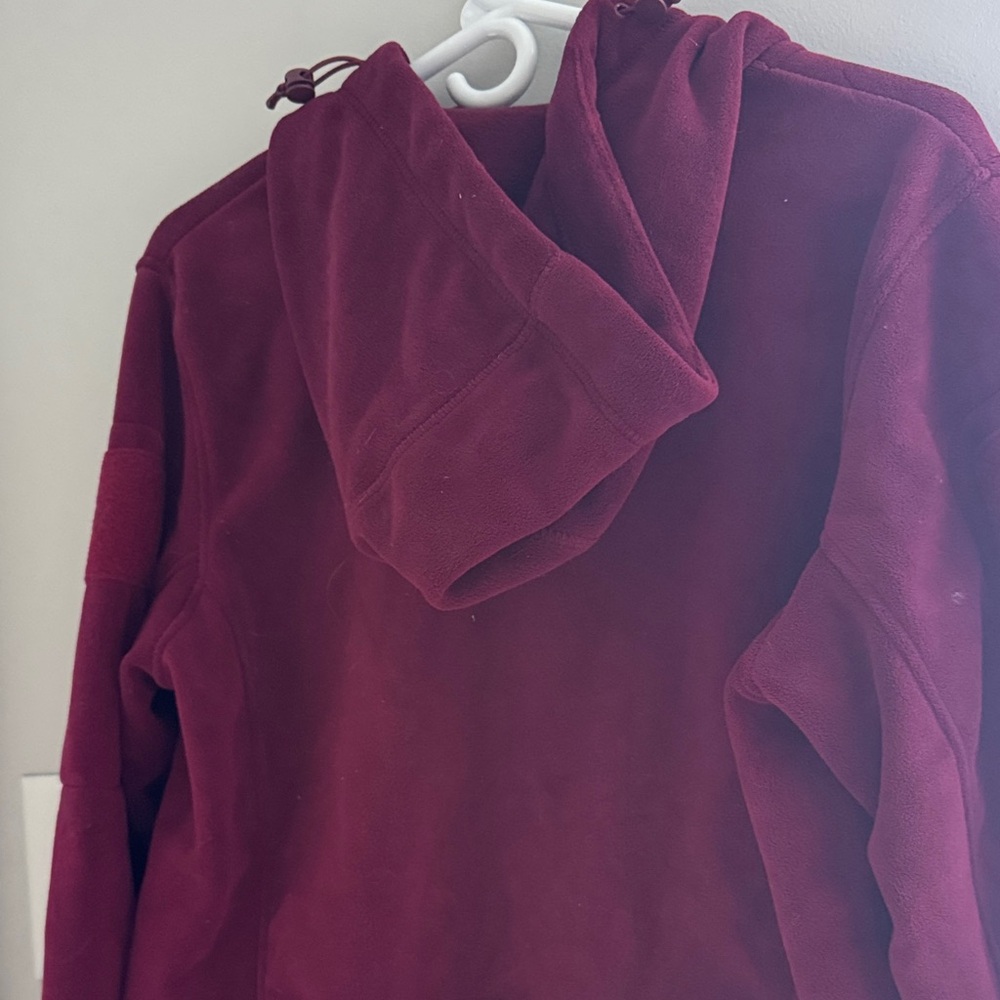 Bearskin Wine Red Full-Zip Hooded Fleece Jacket - Picture 4 of 4